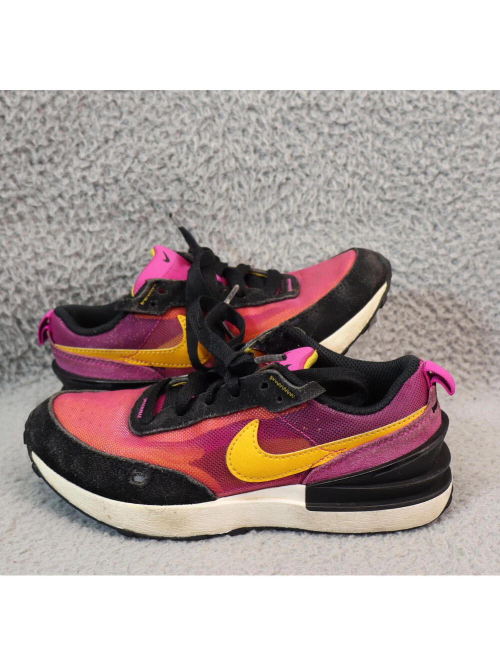 Nike Waffle One Kids 13C Sneakers Fuchsia Gold DC0480-600